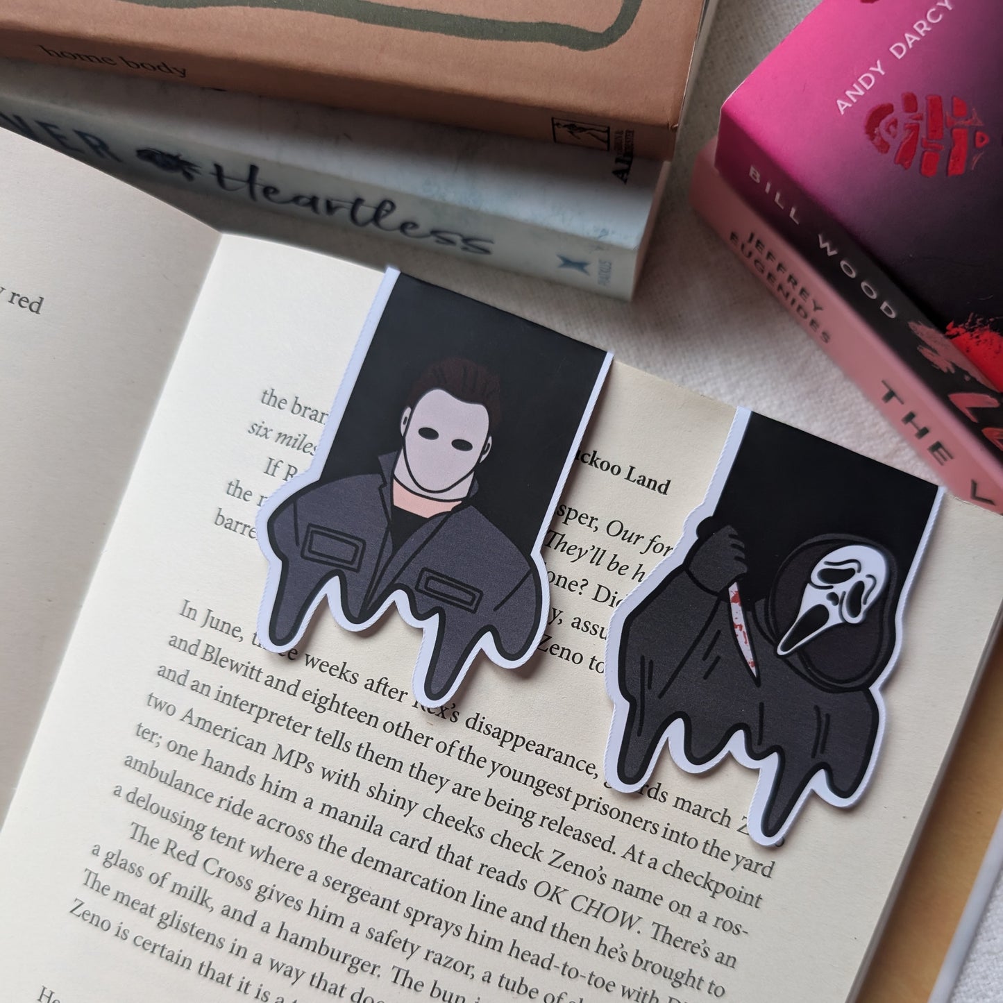 DRIPPY GHOST FACE & MYERS - BOOKMARK