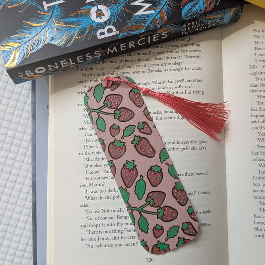 STRAWBERRIES - 3D PRINTED BOOKMARK