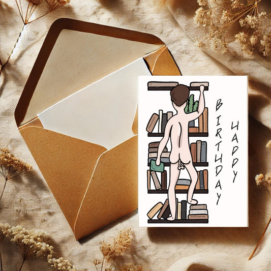 BALLS & BOOKS - GREETING CARD