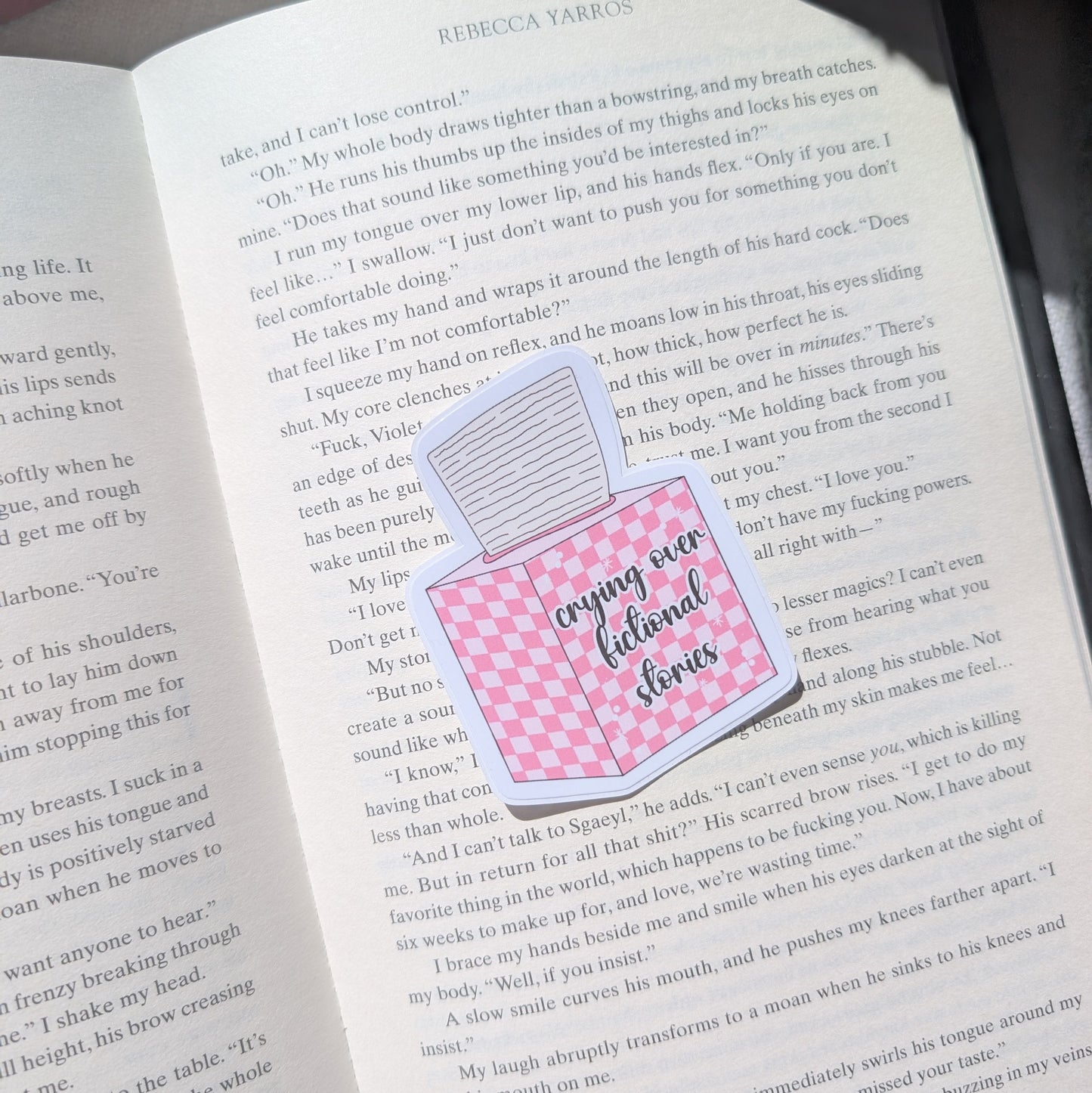 CRYING OVER FICTIONAL CHARACTERS - STICKER