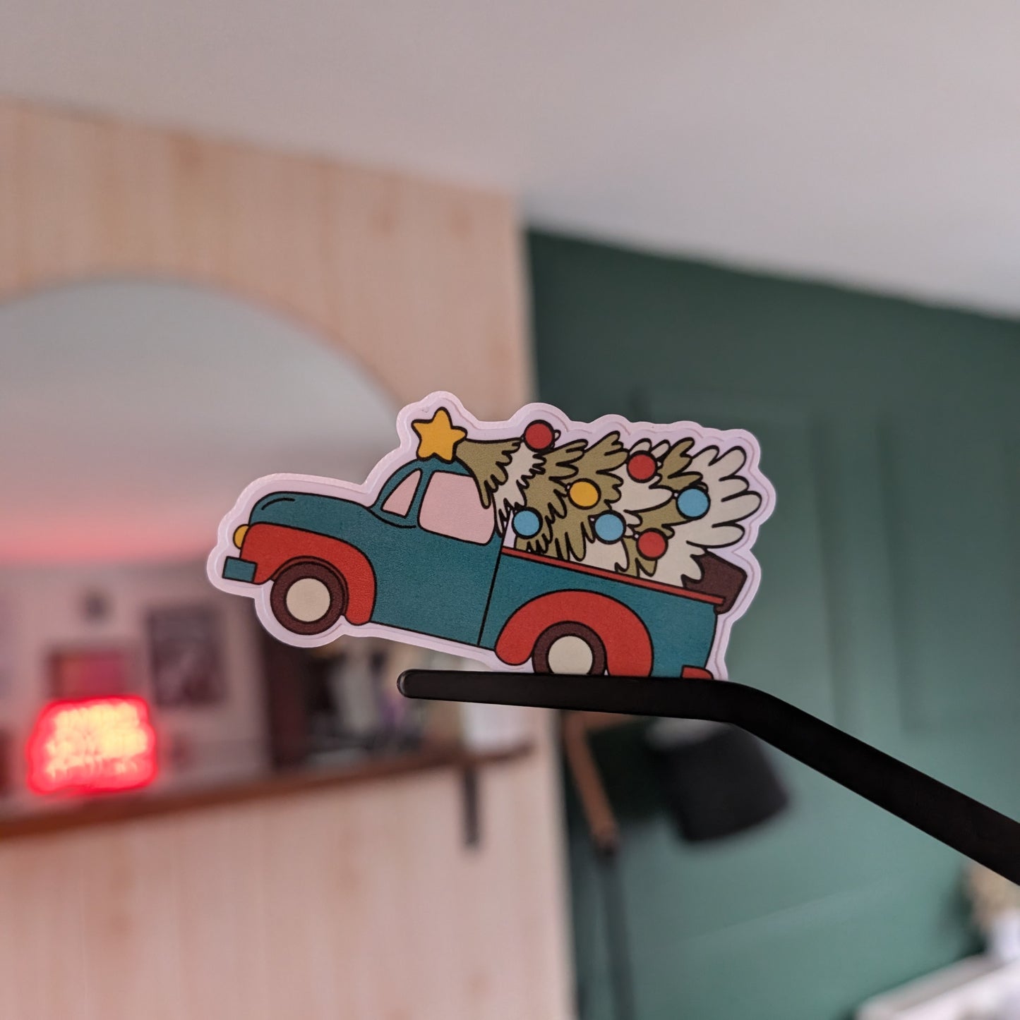 CHRISTMAS TRUCK - STICKER