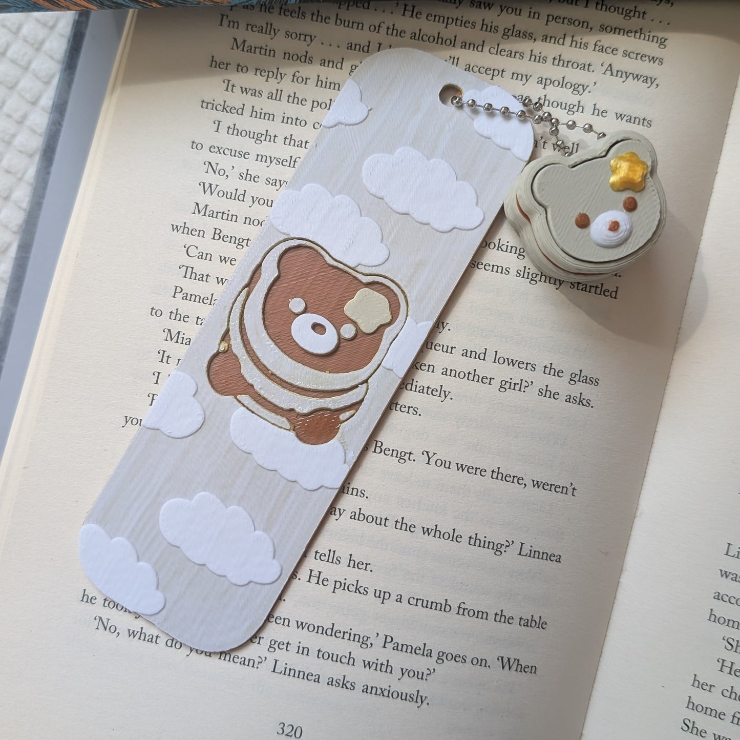 PANCAKE BEAR - 3D PRINTED BOOKMARK