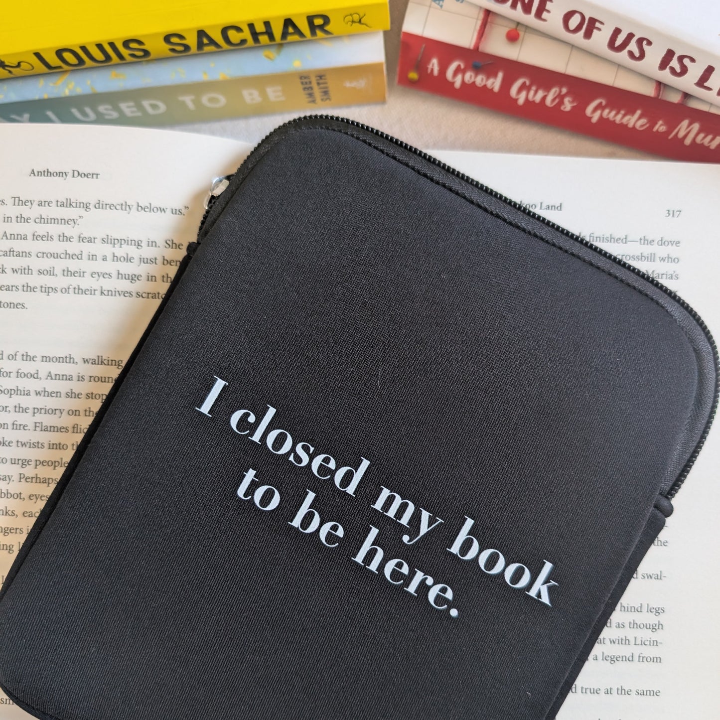 I CLOSED MY BOOK - 6" KINDLE SLEEVE