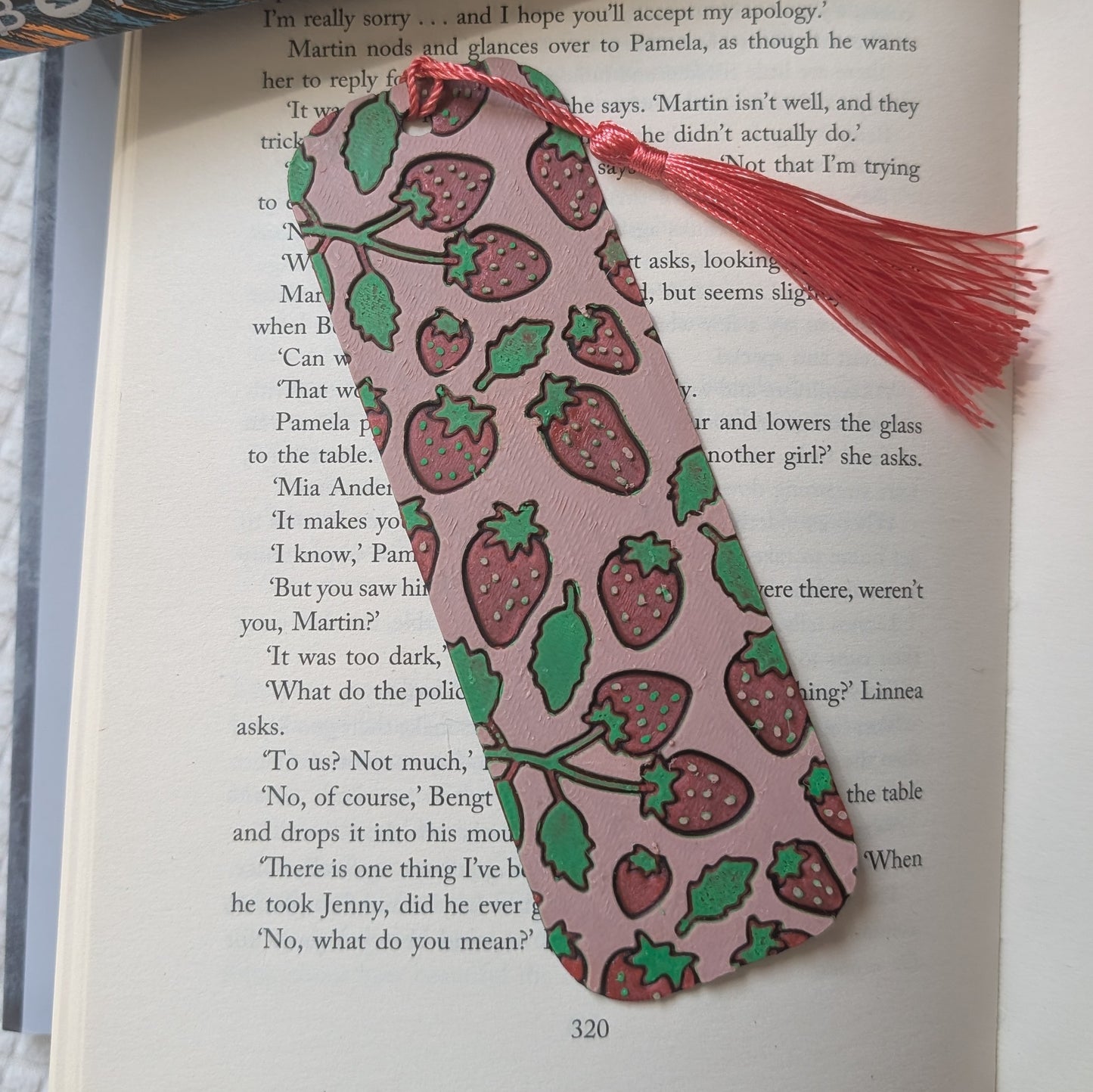 STRAWBERRIES - 3D PRINTED BOOKMARK