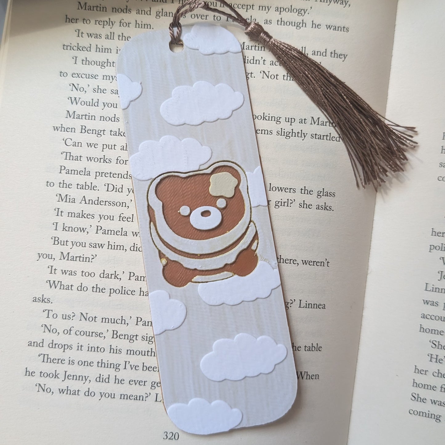 PANCAKE BEAR - 3D PRINTED BOOKMARK