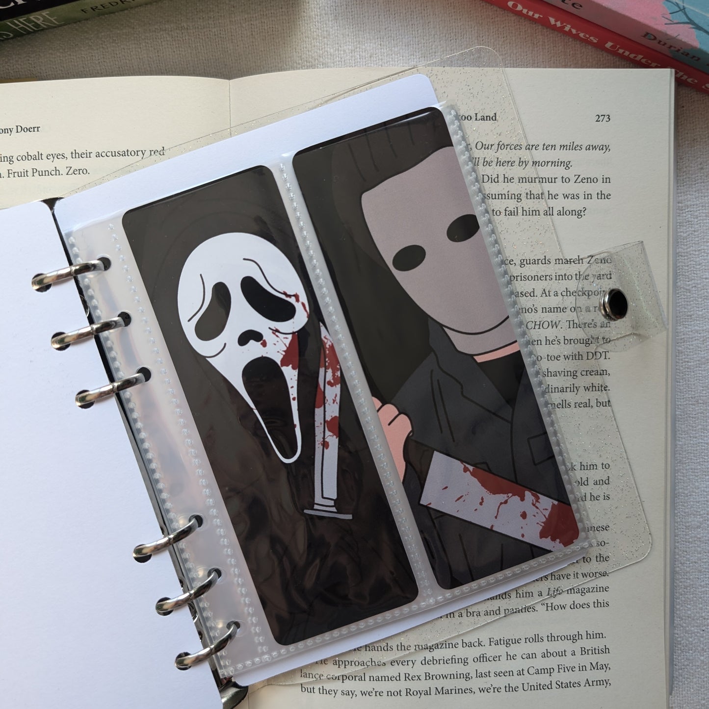 GHOST FACE - BOOKMARK BINDER (+ 4 BOOKMARKS)