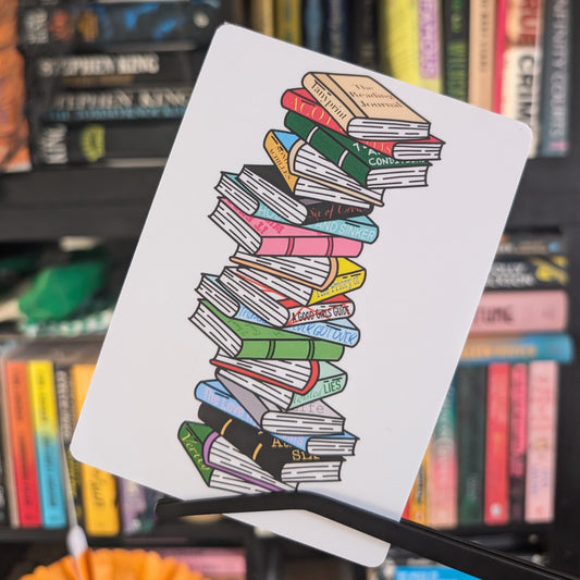 POPULAR BOOKSTACK - ART PRINT/ KINDLE INSERT