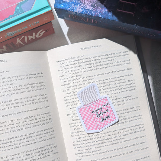 CRYING OVER FICTIONAL CHARACTERS - STICKER