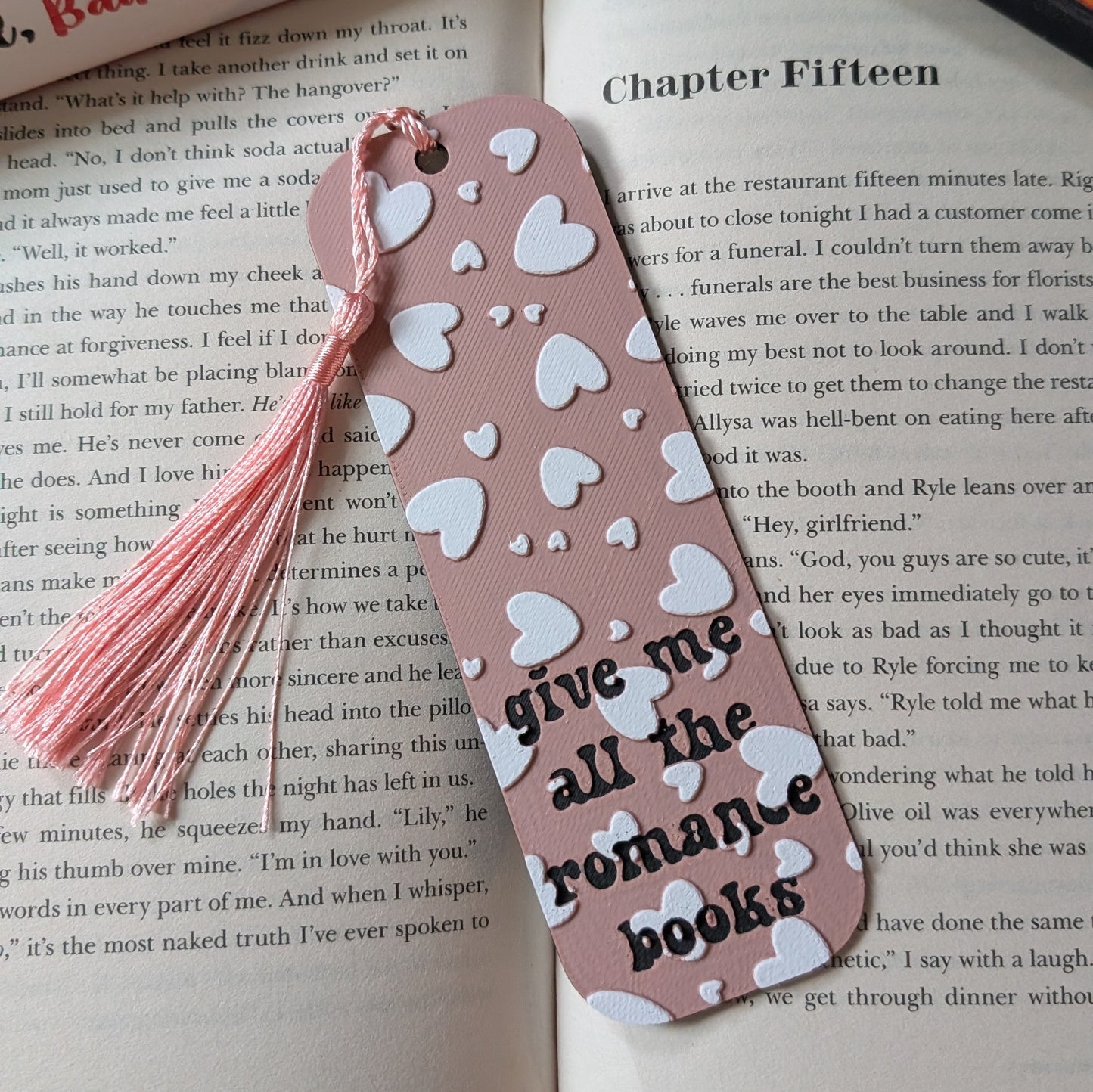 ROMANCE BOOKS - 3D PRINTED BOOKMARK