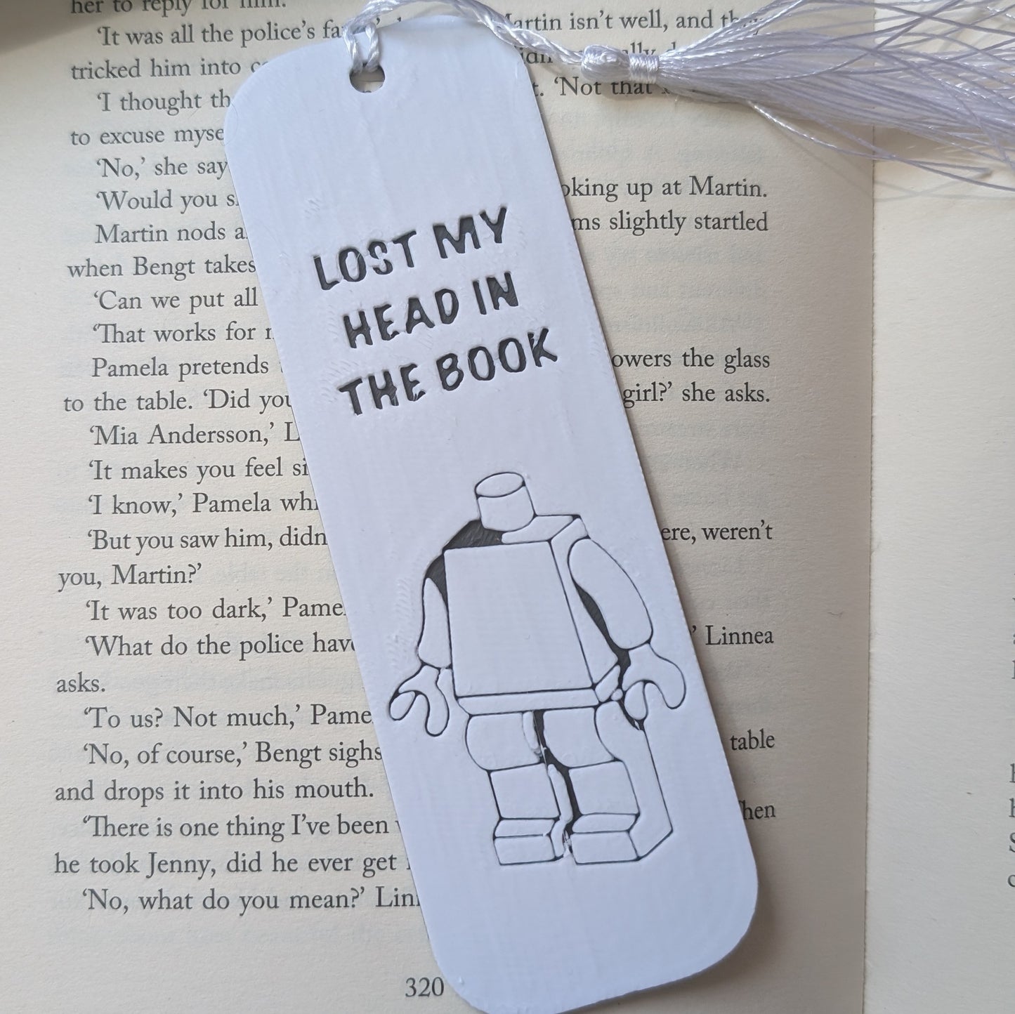 LOST MY HEAD - 3D PRINTED BOOKMARK