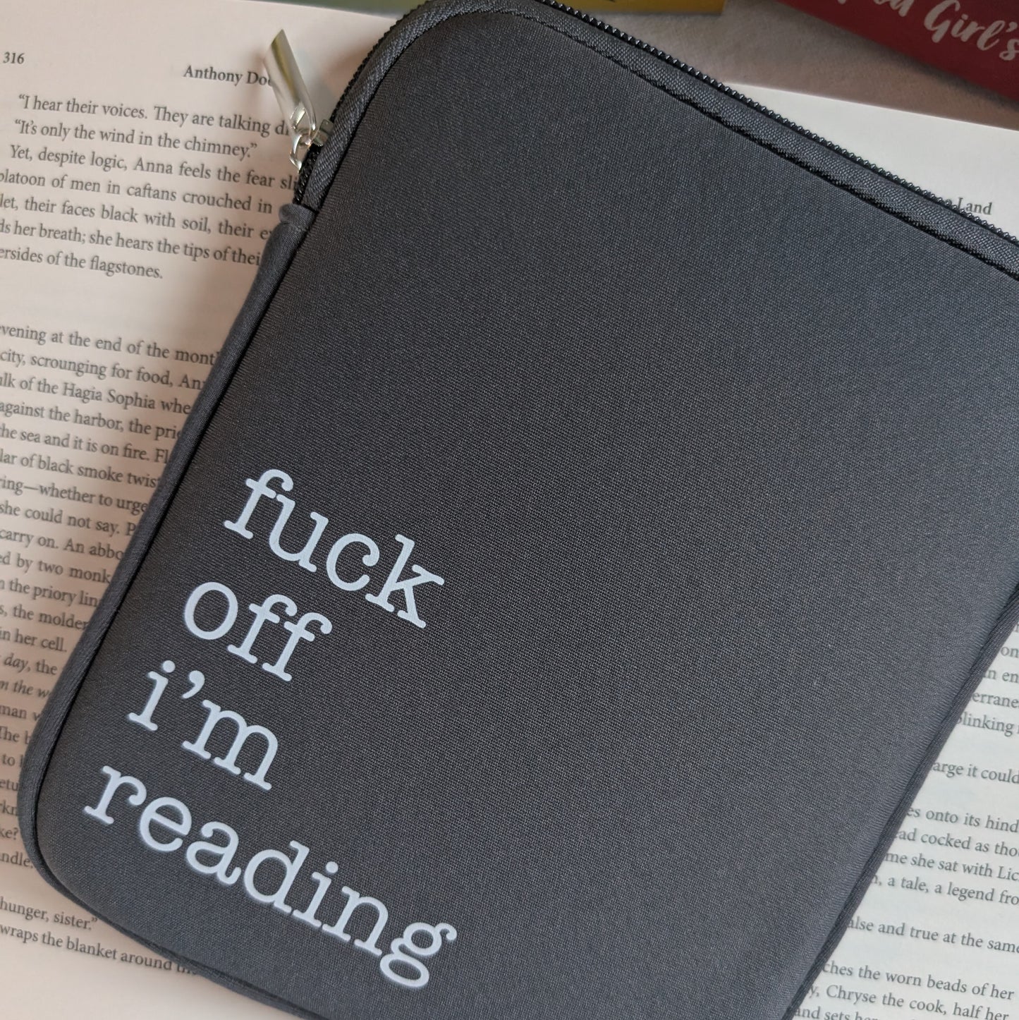 FUCK OFF IM READING - 6" KINDLE SLEEVE