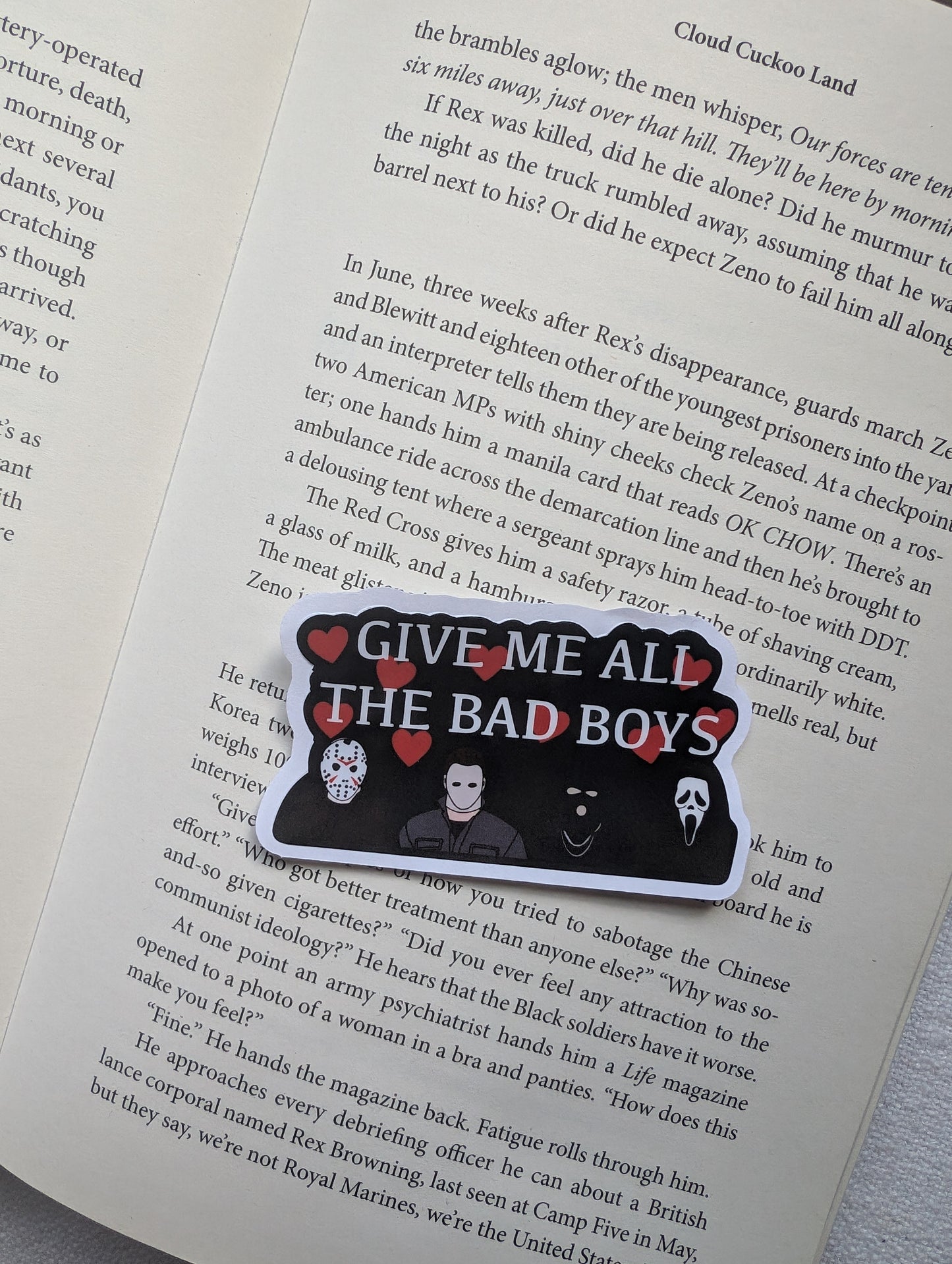 GIVE ME ALL THE BAD BOYS - STICKER