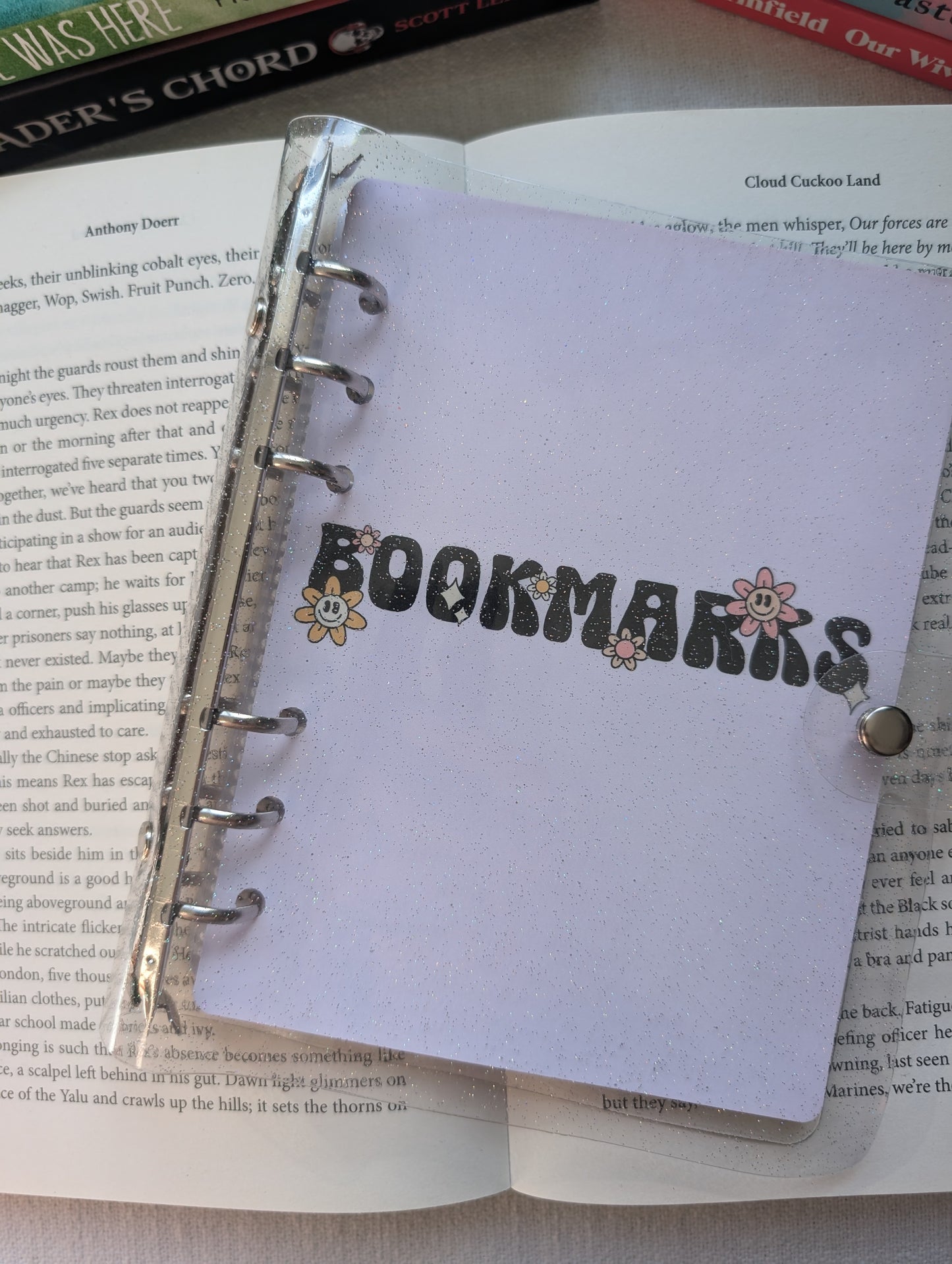 FLOWERS - BOOKMARK BINDER (+ 4 BOOKMARKS)