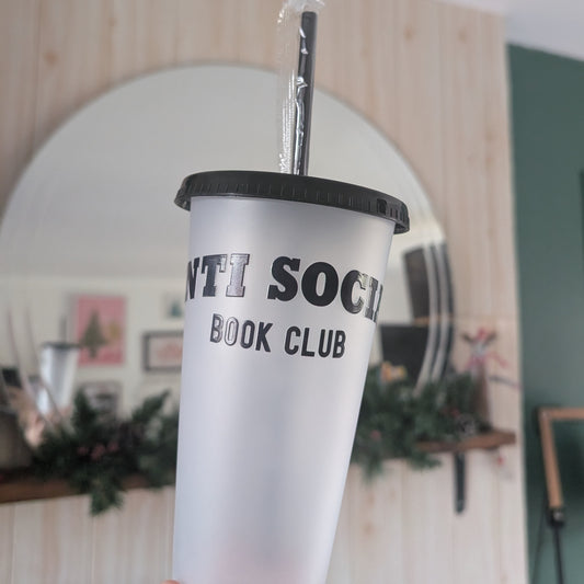 ANTI-SOCIAL BOOKCLUB - 24oz COLD CUP