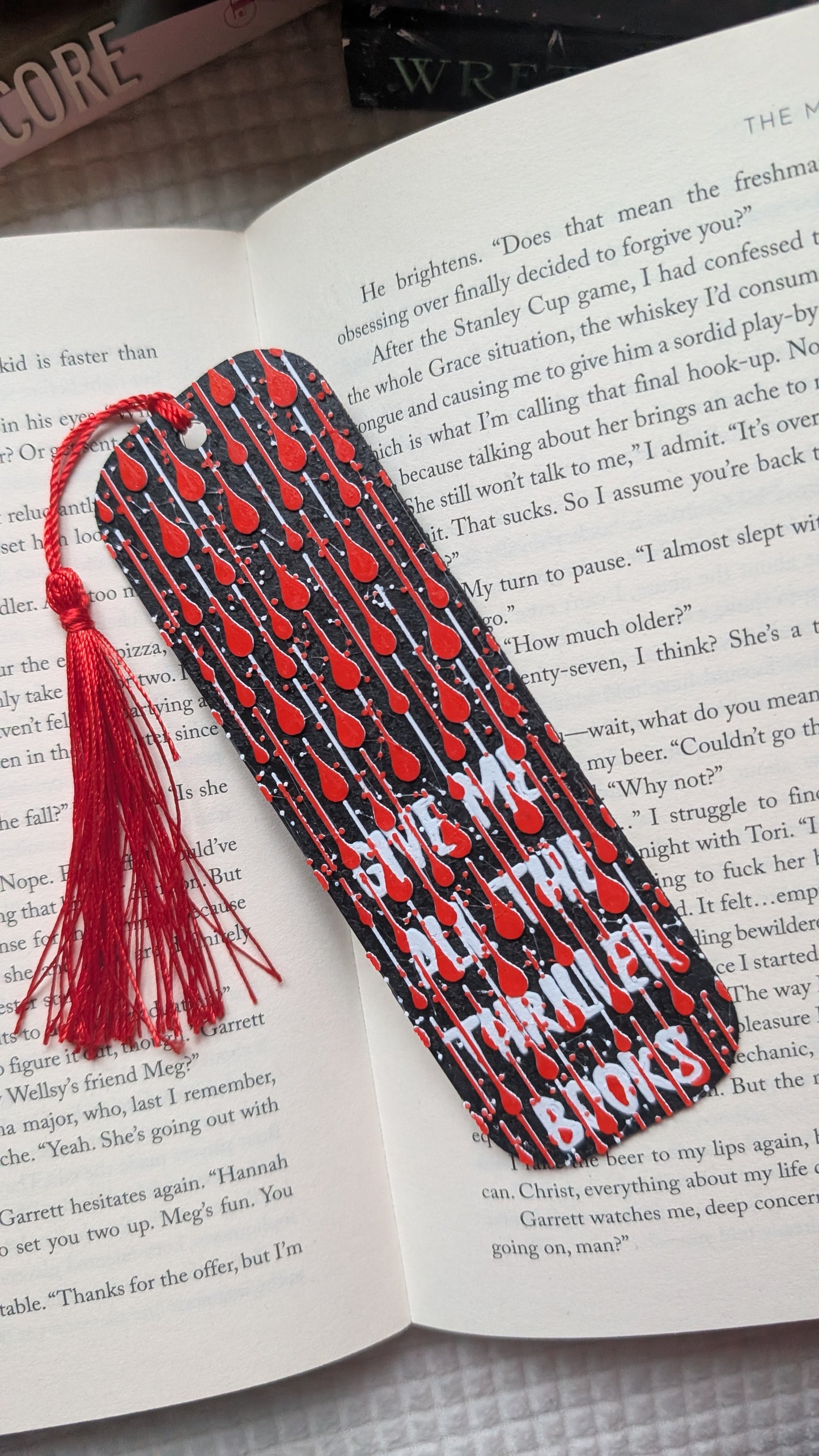 THRILLER BOOKS - 3D PRINTED BOOKMARK