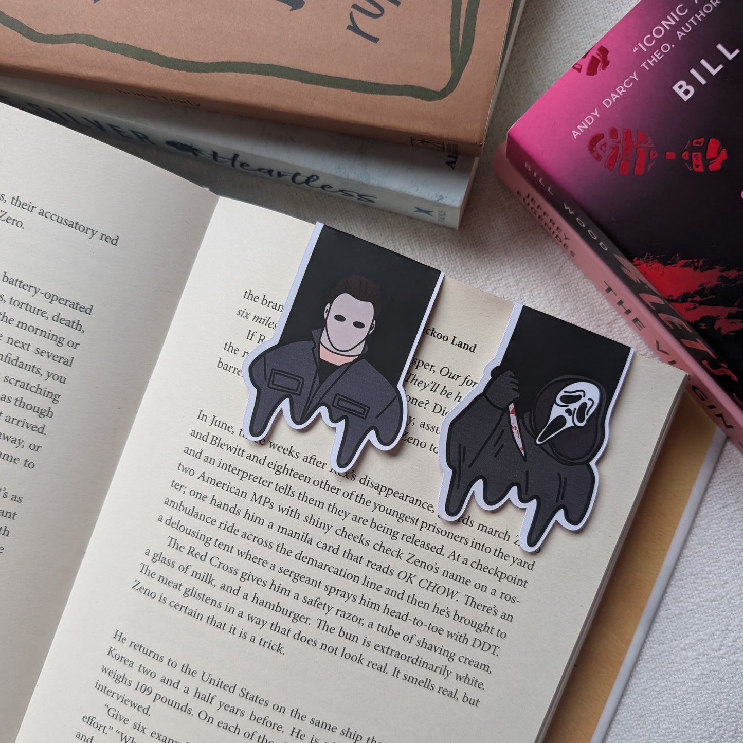 DRIPPY GHOST FACE & MYERS - BOOKMARK