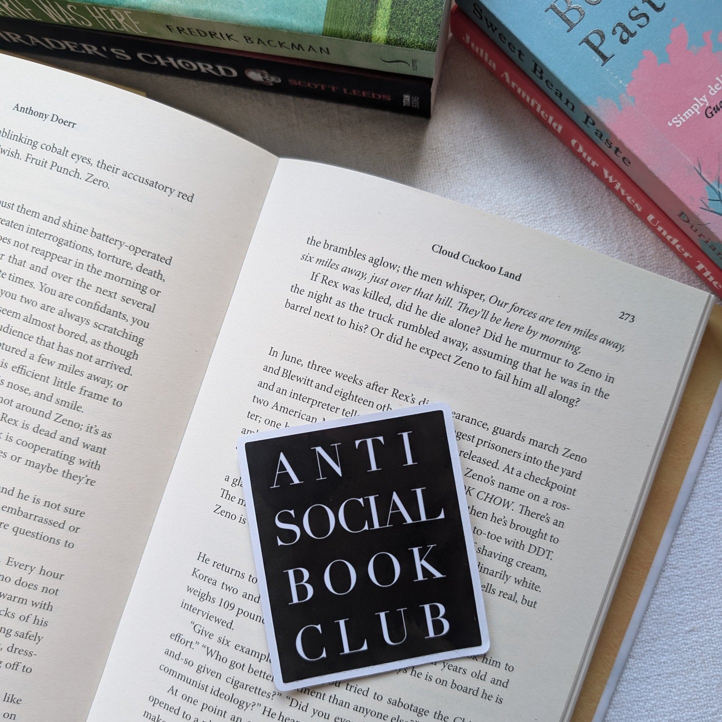 ANTI-SOCIAL BOOK CLUB - STICKER