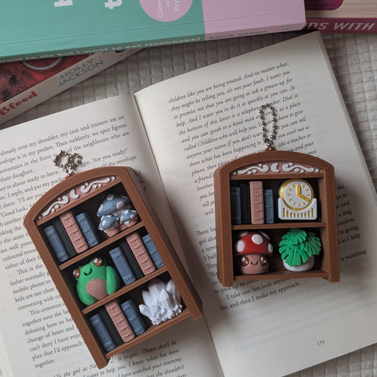 BOOK SHELF CLICKER - KEYCHAINS
