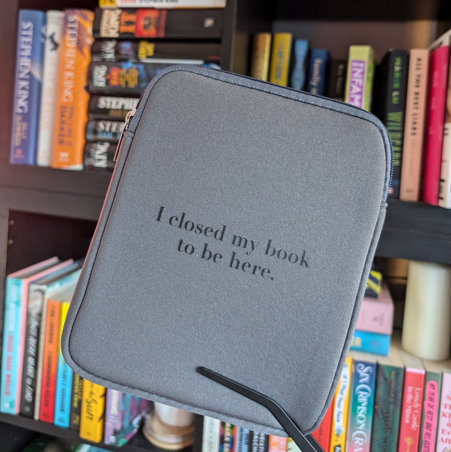 I CLOSED MY BOOK - 6" KINDLE SLEEVE