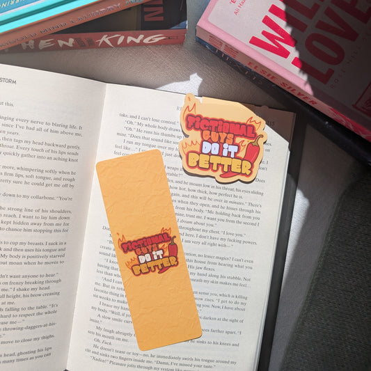 FICTIONAL GUYS DO IT BETTER - BOOKMARK