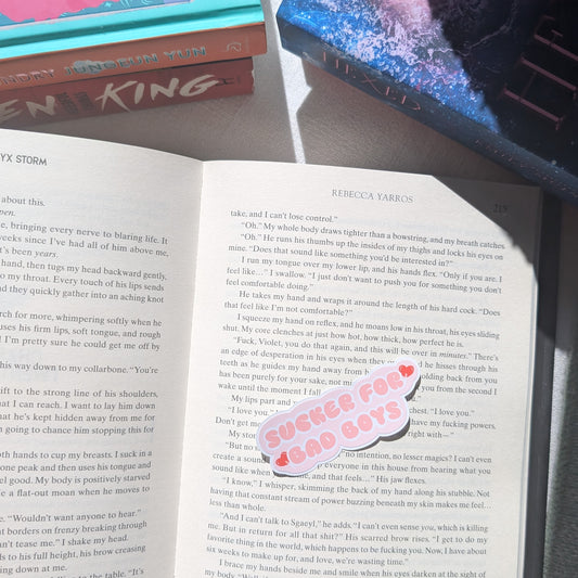 SUCKER FOR BAD BOYS - STICKER