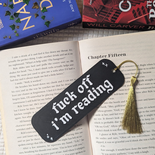 FUCK OFF - 3D PRINTED BOOKMARK