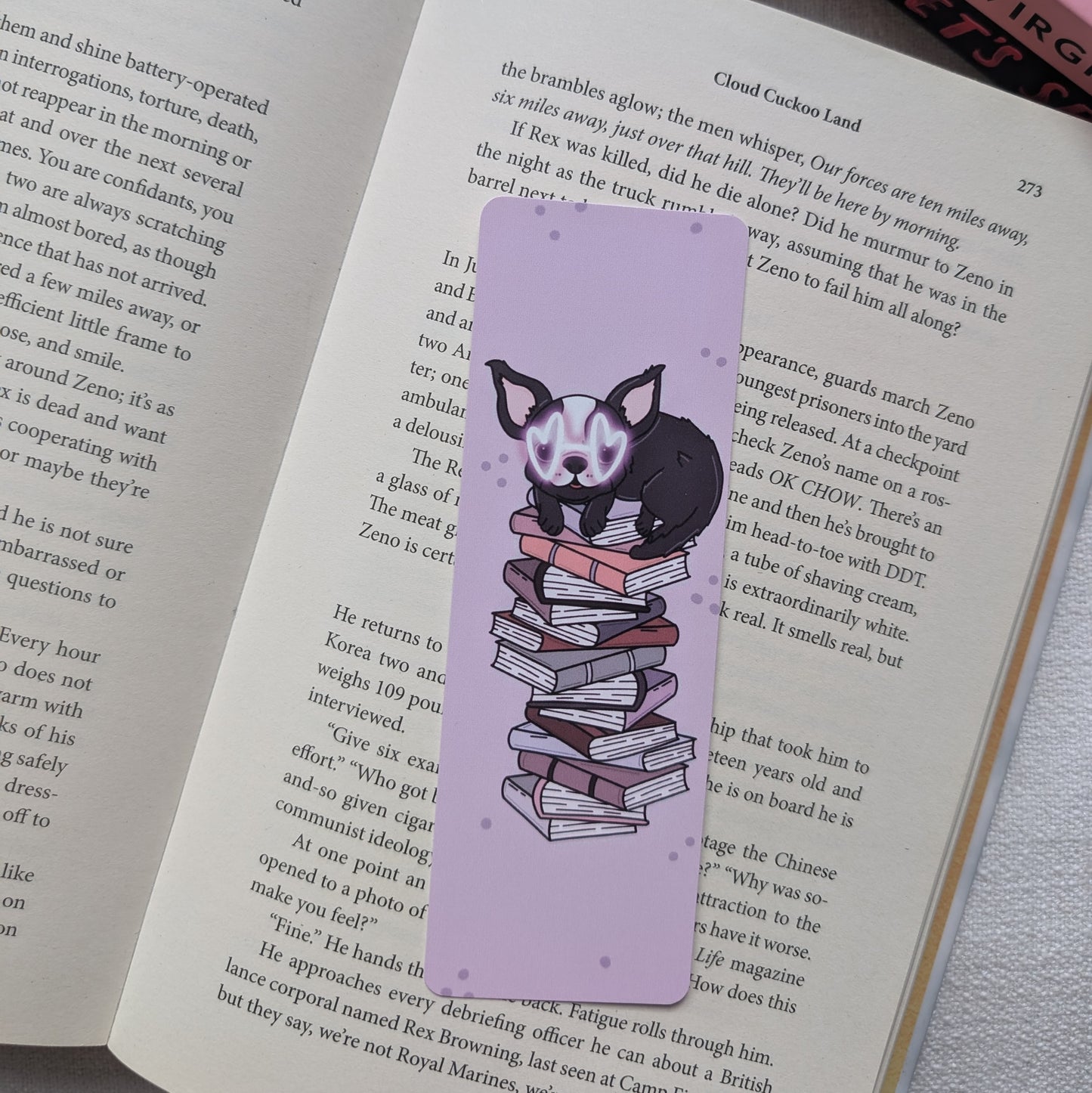 ROMANCE DOG STACK - BOOKMARK