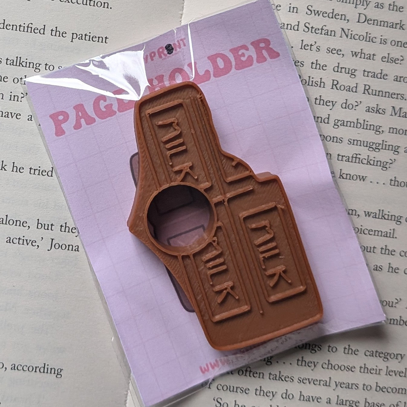 CHOCOLATE BAR - 3D PRINTED PAGE HOLDER