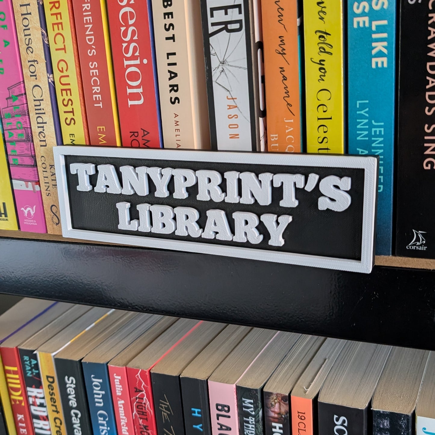 PERSONALIZED LIBRARY SIGNS - 3D PRINTED