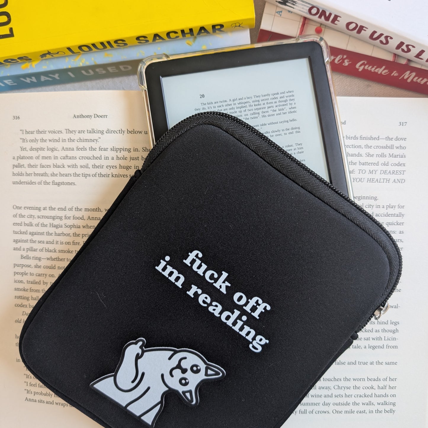 FUCK OFF - 6" KINDLE SLEEVE