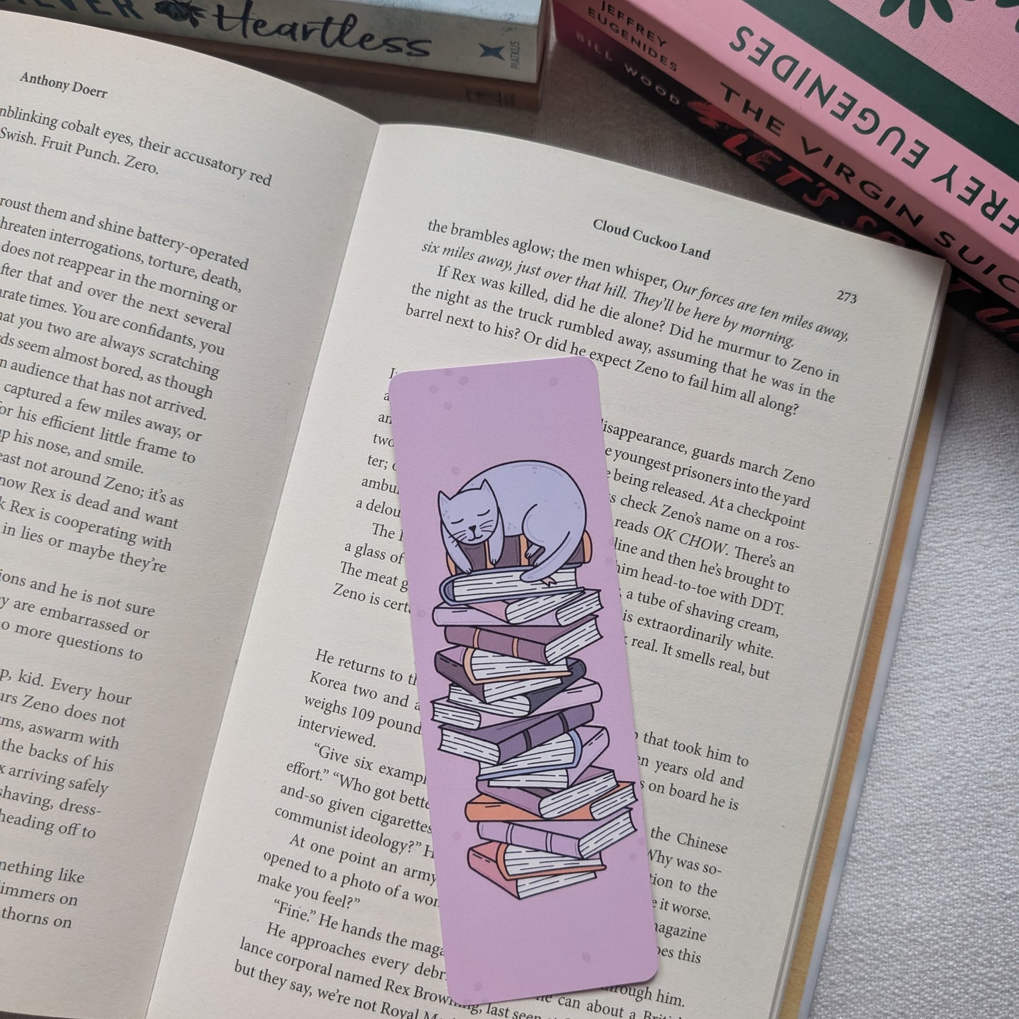 ROMANCE CAT STACK - BOOKMARK