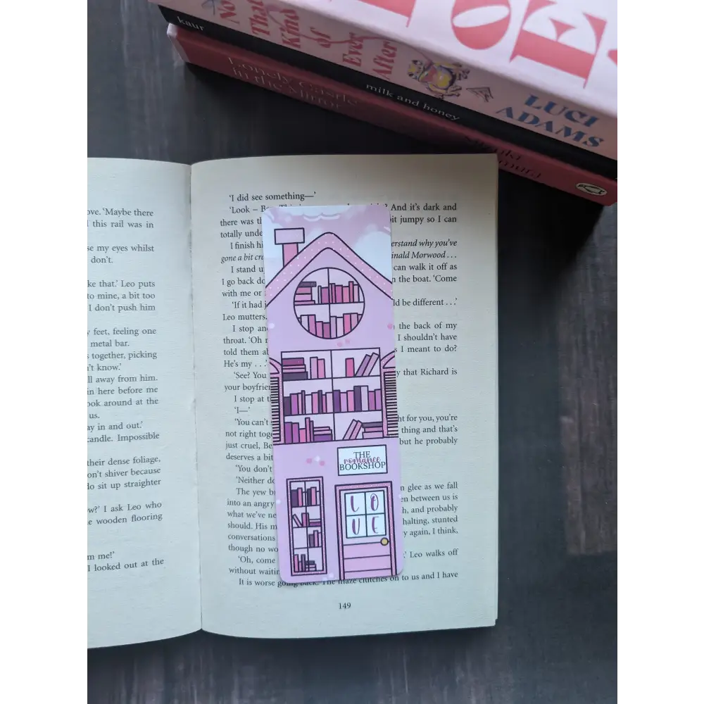 VALENTINES ROMANCE BOOK SHOP - BOOKMARK - Tanyprint