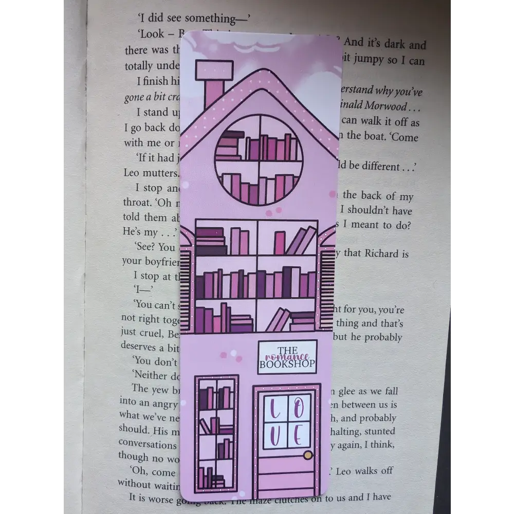 VALENTINES ROMANCE BOOK SHOP - BOOKMARK - Tanyprint