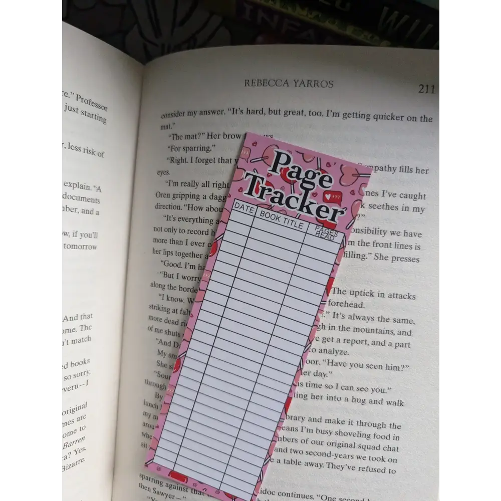 ROMANCE PAGE TRACKER - BOOKMARK