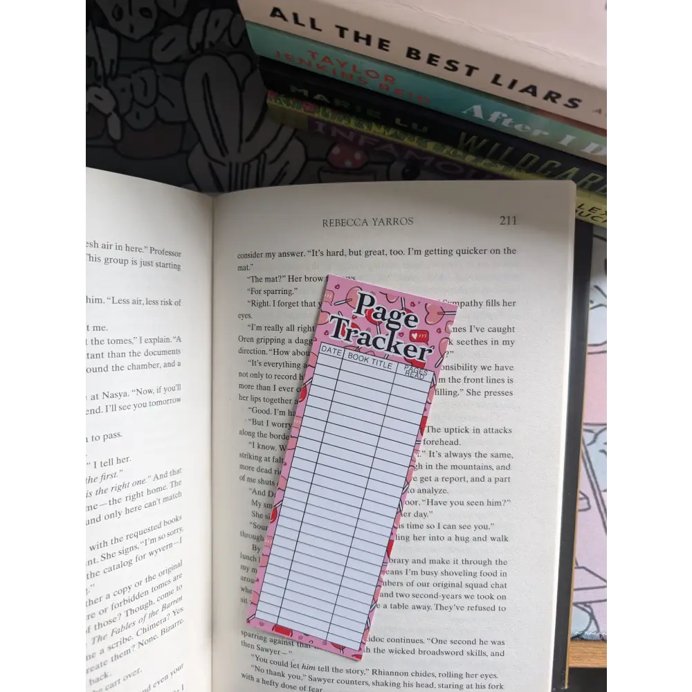 ROMANCE PAGE TRACKER - BOOKMARK