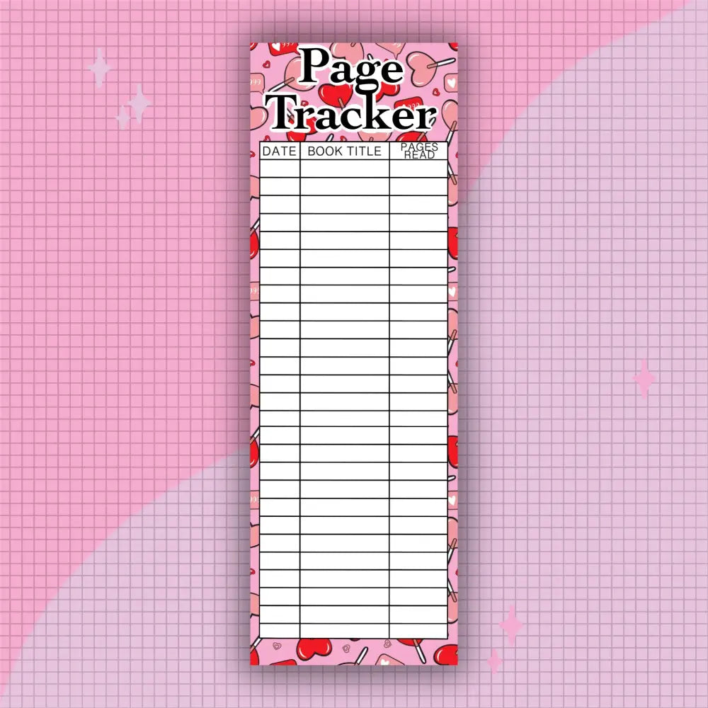 ROMANCE PAGE TRACKER - BOOKMARK