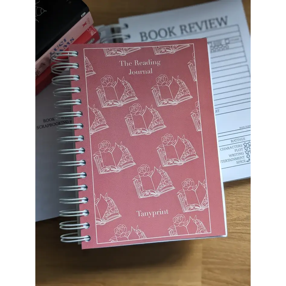 THE READING JOURNAL - YEARLY EDITION (SPIRAL BOUND) - Pink Classic Cover